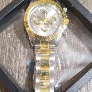 Luxury Silver and Gold Men's Watch